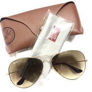 Ray-Ban Aviators Brown Large Frames